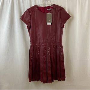 Mayoral leather girl dress NWT S18 years